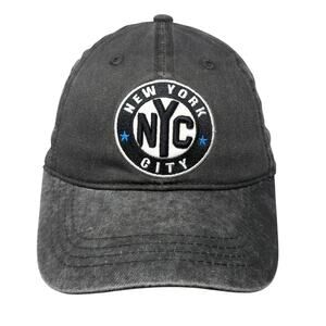 New York City Baseball Cap Gray One Size Adjustable Embroidered Torkia Apparel